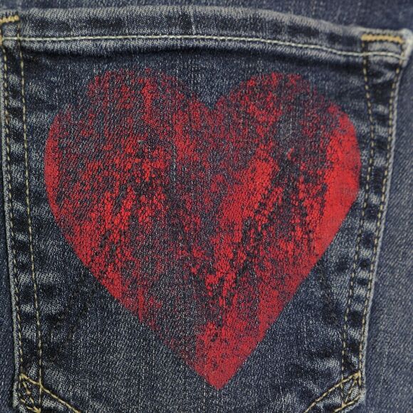 Mother The Insider Crop Step Fray Jeans Size 27 Love On The Edge Denim Dark Wash - Picture 5 of 12